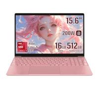 BINHENGLON 15.6 inch Laptops Computer Celeron N95 FHD 16G RAM SSD Large Screen Bluetooth 5.0 Fingerprint Laptop Windows 11 Ultrabook Wi-Fi 2.4GHz/5GHz, USB3.0(Rose Gold, 16G+512GB SSD)