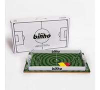 Binho Board Classic Board Game Circle Stripes Edition - 2-Player Fast-Paced Finger Flicker Pinball Family Board Game - Portable Tabletop Sports Game Set for Any Occasion