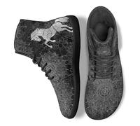 Binienty Black Horse Barefoot Shoes Men's High Top Aesthetic Zero Drop Running Shoes Comfortable Minimalist Gym Shoes for Men for Lover,Dad,Family, US 8.5