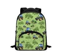 Binienty Cartoon Farm Tractor Backpack for Boy,Tractor Vehicle Toddler School Backpack Elementary School Book Bag Kids Bag