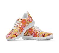 Binienty Fall Hippy Tennis Shoes for Women Girls Stylish Sneakers Lightweight Athletic Shoes Breathable Footwear for Training Climbing Hiking, UK 6