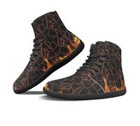 Binienty Fire Crack Design Minimalist Sneakers for Men and Women Wide Toe Box Barefoot Shoes Quick-Dry Comfort for Beach Volleyball, Tide Pooling & Casual Walking, US 14