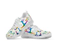 Binienty Ink Splash Women's Athletic Running Shoes Fashion Sport Gym Jogging Dancing Fitness Sneakers with Memory Foam, UK 7
