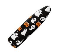 Binienty Iron Board Cover Soft Halloween Iron Pads for Ironing Extra Wide Ironing Board Cover,Ghost Pumpkin Face Thick Padding for Ironing