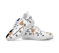 Binienty Kawaii Chihuahua Running Shoes for Men Women with Cushioned Support Lightweight Fashion Lace-up Sneakers for Jogging, UK 7