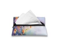 Binienty Mini Hummingbird Flower Purse Tissue Holder Pouch Reusable Travel Tissue Pouch for Car Travel Office Home