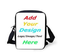 Binienty Personalized Custom Small Crossbody Bag for Kid Boys Girls,Fashion Messenger Bag Adjustable Staps Phone Bag