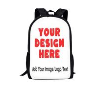 Binienty Personalized Kids Schoolbag Customizd Backpack with Image,Name,Logo,Boy Girl Custom School Bag for Kindergarten