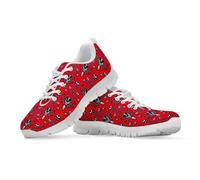 Binienty Red Halloween Lamp Printed Athletic Shoes Women Men Cushioned Casual Trainers for Concerts, Festivals and Urban Photography Walks, UK 5