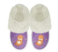 Binienty Sleep Otter Design Memory Foam Slippers for Womens Ladies Cozy Warm Slip on House Shoes Indoor and Outdoor Footwear, Size 9.5-10.5