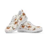 Binienty Sunflower Cat Sneakers for Women Memory Foam Lace-up Shoes All-Weather Traction Urban Sneakers for Autumn Walks and Misty Mornings, UK 4