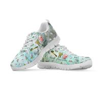 Binienty Toothbrush Dental Printed Lace-Up Shoes Women's Cozy Shock Absorption Walking Sneakers for Nurses on Duty, Combined with Urban Streetwear Aesthetics, UK 5