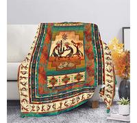 Binienty Ultra Soft Cozy Bedding Blankets for Sofa Couch Bed, Native Indian Tribes Design, Fleece Throw Blanket