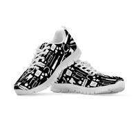 Binienty Women Athletic Walking Shoes Non-Slip Mesh Polyester Flat Sneakers for Office Hospital, UK 8