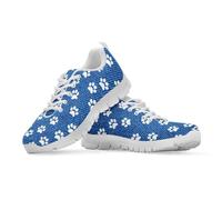 Binienty Women Trainers Paw Print Sports Running Shoes Causal Travel Walking Flats Lace-up Athletic Shoe for Womens Teen Girls, UK 8