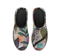 Binienty Women's Abstract Hummingbird Printed Travel Shoes Fashon Women's Flats Comfortable Leisure Loafers Memory Foam Wide Toe Driving Loafer for Ladies Teens Workers