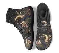 Binienty Women's Minimalist Barefoot Shoes Crow Daisy Design Men's Water Sneakers with Secure Fit and Ground Feel for Hiking Camping Running, US 12.5