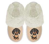 Binienty Womens Slippers Fluffy Fuzzy House Slippers Indoor Outdoor Bedroom Shoes Size 2.5-10.5