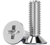 binifiMux #4-40 x 7/8" Machine Screws, Phillips Flat Countersunk Head, Pack of 100