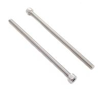 binifiMux 4pcs M8 x 180mm - 1.25mm Pitch Hex Socket Cap Bolts Screws 304 Stainless Steel