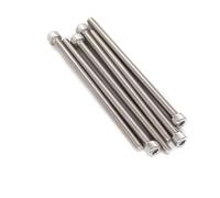binifiMux 6pcs M5 x 180mm - 0.8mm Pitch Extra Long Hex Socket Cap Bolts Screws 304 Stainless Steel