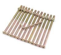 binifiMux Bunk Bed Bolts, 12-Pack M6 x 110mm Hex Key Drive Socket Cap Bolt and Barrel Nuts for Furniture Chairs Crib Beds Cots w/Wrench, Zinc Plated