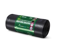 Binit 10 Flat Top, Ultra Heavy Duty, 120 Litre Xl Refuse Sacks, Bin Bags, Bin Liners