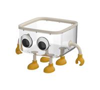 Biniveil Desk Garbage Can, Desktop Trash Can with Lid, Household Waste Basket, Cute Container Dustbin for Restroom, Dormitory, Bathroom, Classroom, Study Room