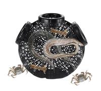 Biniveil Fish Trap with Holes - Portable Fish Catch Cage Trap | Soft Touch Fishing Accessories for Catching Crayfish, Crabs, Herring, Shrimp, Small Fish, Lobster