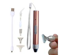Biniveil Pen for Rhinestone Painting - Rhinestone Paint Pen with LED Light,Craft Project Tool for Mobile Phone Nail Decoration, Handmade Making Accessories