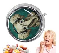 Biniveil Portable Pill Case | 3 Compartments Daily Pill Container - Supplement Storage for College Business Travel Car Commutes Gym School Hotel Long Road Trips