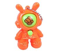 Biniveil Rock Paper Scissors Pendant, Egg Toy Spinner Keychain, Rabbit Keyring Ornament, Egg Toy Spinner Keychain for Car, Kids Favors