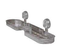 Biniveil Shower Rack Suction Cup - Reusable Faucet Organizer Shelf - Drain Accessories Soap Holder Non Slip Design for Bathroom Hotel Kitchen Bedroom Home Countertops