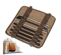 Biniveil Tent Stake Storage Bag | Heavy Duty Pole Pegs Bag for Tent Stakes Storage - Portable Thick Pole Pegs Storage, Waterproof Nail Pouch for Backpacking Hiking Gear