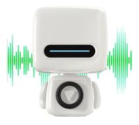 Biniveil Wireless Speaker | Small Robot Shape Outdoor Speaker | Compact Device Tech Gadgets with Stereo Sound, Home Decor for Studio Car Shower
