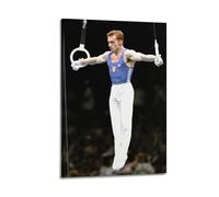 BINKAIYI Men Rings Gymnastics Sport Poster Poster Decorative Painting Canvas Wall Posters And Art Picture Print Modern Family Bedroom Decor Posters 08x12inch(20x30cm)