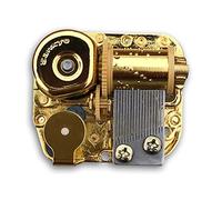 BinkeGG Music Box Spare Part Golden Wind Up Sankyo Musical Movement for DIY Music Boxes (65 Tunes Option) (Mozart's Lullaby)