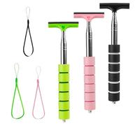 BINKUOMCG 3 PCS Car Side Mirror Squeegee Retractable Car Rearview Window Wiper Portable Wing Mirror Squeegee for Car Mirror Windowshield Shower Door (Multicolor)