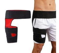 BINKUOMCG Hip Support for Men & Women Adjustable Thigh Support Hip Brace for Sciatica Pain Relief, Hamstring, Groin Compression Post-Surgery Recovery & Exercise (Black)