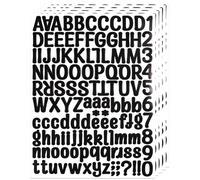 BINLINHONGO 630 Letters Number Stickers, 5 Sheets 1 Inch Self-Adhesive Vinyl Letter Sticker Decals for Scrapbooks, Water Bottles, Signs, Holiday Parties -Black