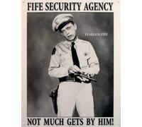 BinLtd Griffith Fife Security Agency 8"X12" Metal Sign Art Decor
