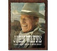 BinLtd John Wayne Fine Day American Legend Western Cowboy Hollywood Metal Tin Sign 8x12in New
