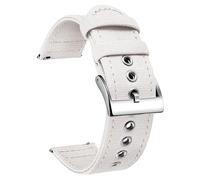 BINLUN Canvas Watch Strap Quick Release Sail Cloth Watch Band 18mm 20mm 22mm 24mm Cotton Fabric Sport Watch Straps Replacement Smartwatch Bands for Men and Women with Silver/Black Buckle
