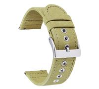 BINLUN Canvas Watch Strap Quick Release Sail Cloth Watch Band 18mm 20mm 22mm 24mm Cotton Fabric Sport Watch Straps Replacement Smartwatch Bands for Men and Women with Silver/Black Buckle