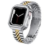 BINLUN Compatible with Apple Watch Strap 49mm 46mm 45mm 44mm 42mm 41mm 40mm 38mm for Men Women, Stainless Steel Metal Band with TPU Case Fit for iWatch Ultra2 Ultra Series 10/9/8/7/SE2/SE/6/5/4/3/2/1