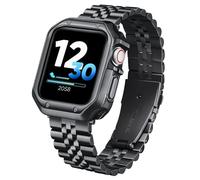 BINLUN Compatible with Apple Watch Strap 49mm 46mm 45mm 44mm 42mm 41mm 40mm 38mm for Men Women, Stainless Steel Metal Band with TPU Case Fit for iWatch Ultra2 Ultra Series 10/9/8/7/SE2/SE/6/5/4/3/2/1