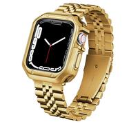 BINLUN Compatible with Apple Watch Strap 49mm 46mm 45mm 44mm 42mm 41mm 40mm 38mm for Men Women, Stainless Steel Metal Band with TPU Case Fit for iWatch Ultra2 Ultra Series 10/9/8/7/SE2/SE/6/5/4/3/2/1