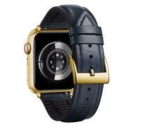 BINLUN Compatible with Apple Watch Strap 49mm 46mm 45mm 44mm 42mm 41mm 40mm 38mm Oil Wax Leather and Silicone Hybrid Replacement Band Compatible with iWatch Ultra SE SE2 Series 10/9/8/7/6/5/4/3/2/1