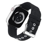 BINLUN Compatible with Apple Watch Strap Canvas 38mm 40mm 41mm 42mm 44mm 45mm 46mm 49mm for Men Women, Fabric Sport Replacement Strap Fit for iWatch Band Ultra/Ultra 2/Series 10 9 8 7 SE 6 5 4 3 2 1