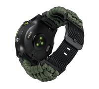 BINLUN Compatible With Garmin Watch Strap 20mm 22mm 26mm, Heavy-Duty Braided 550 Paracord Nylon Sport Replacement Bands Design for Quickfit Fenix/Fit for Forerunner/for Instinct/for Quatix/for MARQ